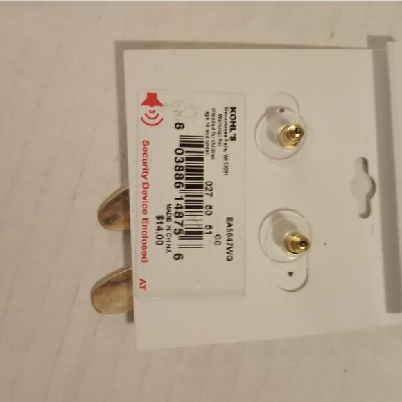 Jewelry bundle with drop earrings and gold trim necklace NWT - Picture 4 of 10